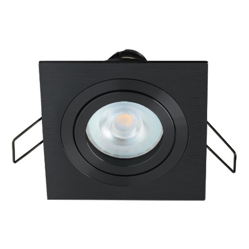 Bedankt Aarde Uitbeelding Coblux LED inbouwspot | zwart | vierkant | warmwit | 5 watt | dimbaar |  kantelbaar – Welkom bij LED Centrale