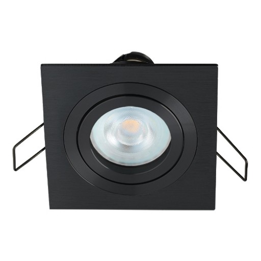 Coblux LED inbouwspot, vierkant, warmwit, 4 watt, dimbaar